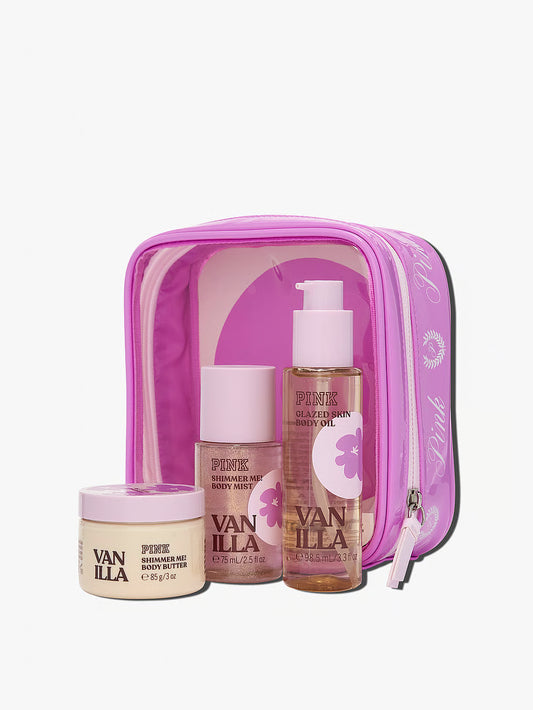 Victoria’s Secret „PINK“ Let's Glow Away švytėjimo kelioninis rinkinys