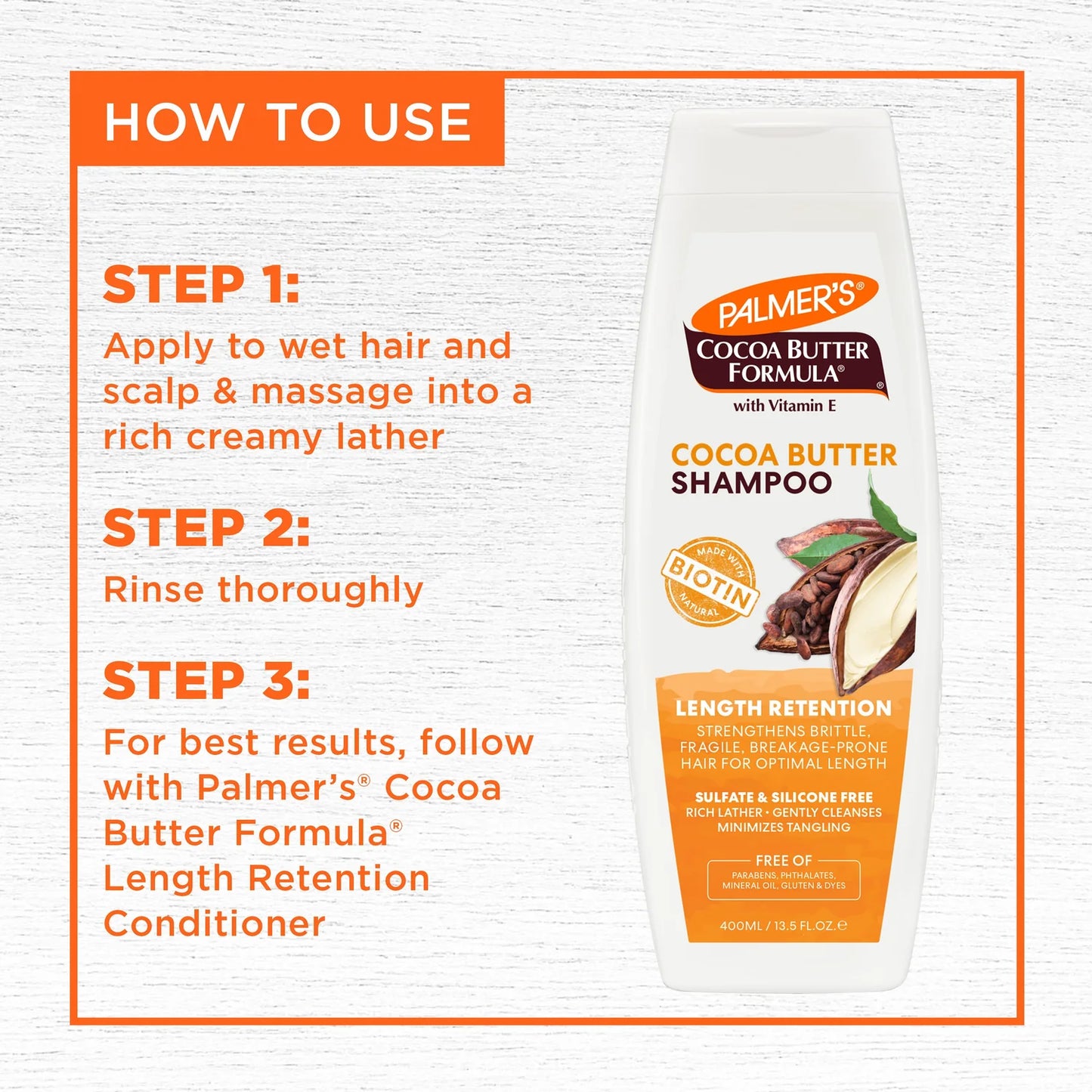 Palmer's Cocoa Butter Formula Length Retention Shampoo