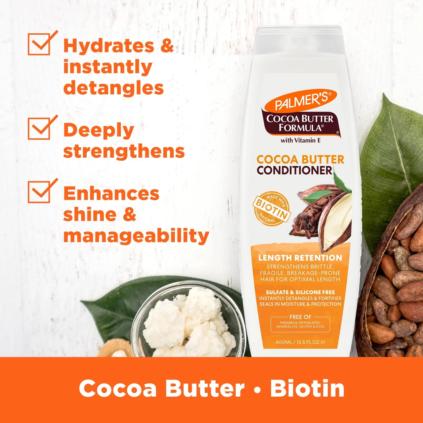 Palmer's Cocoa Butter ilgio išlaikymo kondicionierius