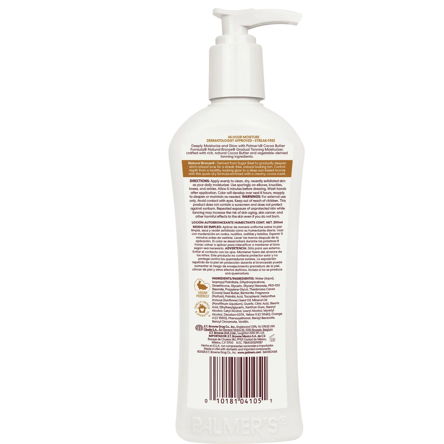 Palmer's Natural Bronze Sunless Tanning Moisturizer Tinted Lotion
